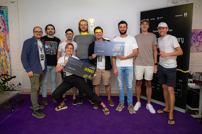 The winning team in Tallinn