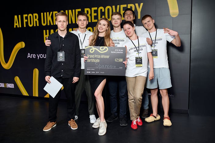 The winning team in Kyiv